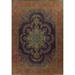 Traditional Floral Over-dyed Tabriz Persian Wool Area Rug Hand-knotted - 9'5" x 12'3"