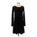 Gap Casual Dress - A-Line: Black Solid Dresses - Women's Size X-Small