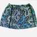 Athleta Skirts | Athleta Paisley Print Workout / Fitness Skirt / Swim Coverup Size Xxs | Color: Blue/Gold | Size: Xxs