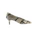 J. Crew Shoes | J Crew Dulci V Cut Snake Leather Kitten Heels Nwt Sz 7.5 | Color: Black/Gray | Size: 7.5