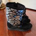 Coach Shoes | Black Suede/Satin Coach Snow Boots | Color: Black | Size: 8