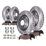 2007-2009 Ford Edge Front and Rear Brake Pad and Rotor Kit - Detroit Axle