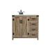 36 inch single bathroom vanity in natural oak - Elegant Lighting VF90236NT