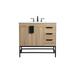 36 inch single bathroom vanity in mango wood - Elegant Lighting VF48836MW