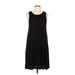 ABound Casual Dress - A-Line: Black Solid Dresses - Women's Size Small