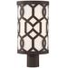 Everly Quinn Thorbern Dark Bronze 1 -Light Hardwired Lantern Head Metal/Steel in Brown/Gray | 17 H x 8.25 W x 8.25 D in | Wayfair