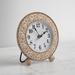 Kelly Clarkson Home Analog Wood Quartz Tabletop Clock in White/Tan Wood in Brown/Gray/White | 6.5 H x 6 W x 2 D in | Wayfair
