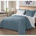 Latitude Run® Microfiber Reversible 3 Piece Coverlet/Bedspread Set Microfiber in Blue | King | Wayfair A5E6BE5BE0564AF9AA44660E95B8A396