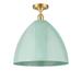 Innovations Lighting Bruno Marashlian Plymouth Dome 16 Inch 1 Light Semi Flush Mount - 516-1C-AB-MBD-16-SF