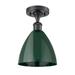 Innovations Lighting Bruno Marashlian Plymouth Dome 7 Inch 1 Light Semi Flush Mount - 516-1C-BAB-MBD-75-BL