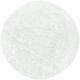 Tapis Rond Shaggy Poils Longs Fibre Doux moelleux (Blanc - 200x200cm)