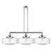 Innovations Lighting Bruno Marashlian Bridgeton 50 Inch 3 Light Linear Suspension Light - 213-BK-G694-16