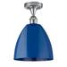 Innovations Lighting Bruno Marashlian Plymouth Dome 9 Inch 1 Light Semi Flush Mount - 516-1C-PN-MBD-9-SF-LED