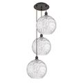 Innovations Lighting Bruno Marashlian Athens Water Glass 18 Inch 3 Light Multi Light Pendant - 113B-3P-SN-G1215-12