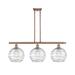 Innovations Lighting Bruno Marashlian Athens Deco Swirl 36 Inch 3 Light Linear Suspension Light - 516-3I-WPC-G1213-10-LED