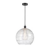 Innovations Lighting Bruno Marashlian Athens Deco Swirl 13 Inch Large Pendant - 616-1P-AB-G1213-14