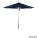 California Umbrella 7.5' Rd. Aluminum Frame, Fiberglass Rib Market Umbrella, Push Open,Anodized Silver Finish, Pacifica Fabric