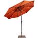 Costway 10ft Solar Lights Patio Umbrella Outdoor W/ 50 LBS Movable