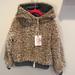 Jessica Simpson Jackets & Coats | Jessica Simpson Reversible Sherpa/Nylon Hoodie Zip Up | Color: Gray/Tan | Size: 4g