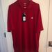 Adidas Shirts | Adidas Golf Polo Shirt Sz Xl Nwt | Color: Red/White | Size: Xl
