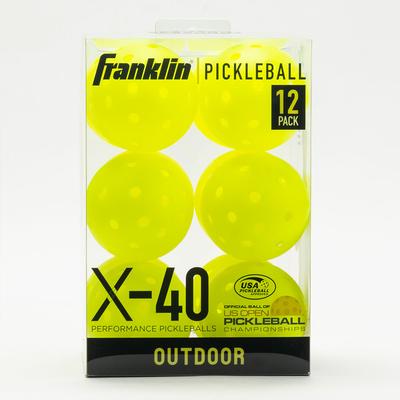 Franklin X-40 Outdoor Pickleball 12 Pack Pickleball Balls