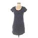 Gap Outlet Casual Dress - Shift: Blue Stripes Dresses - Women's Size Small