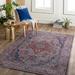 Osmaneli 6'7" x 9' Traditional Washable Updated Traditional Natural Gray/Dark Purple/Walnut/Dark Gray/Multi Brown/Off White/Blue/Rust/Navy/Plum Washable Area Rug - Hauteloom