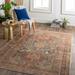 Ogod 8'10" x 12' Traditional Washable Updated Traditional Driftwood/Taupe/Light Peach/Dark Brown/Clay/Olive/Rust/Blue/Medium Brown/Cream/Dusty Coral Washable Area Rug - Hauteloom