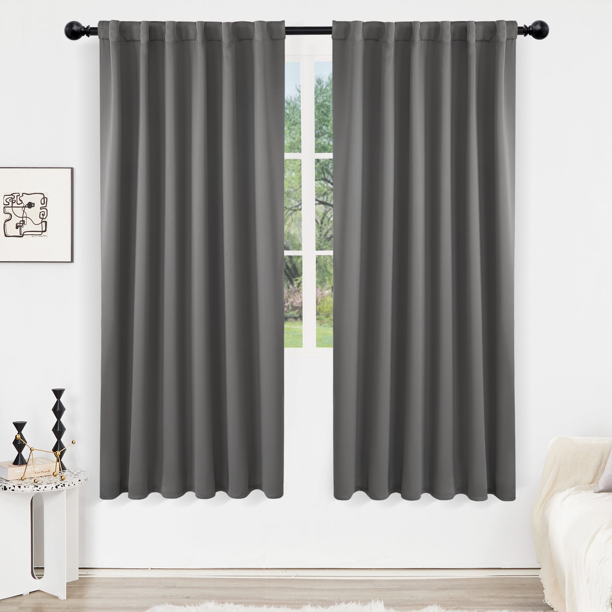 Deconovo Back Tab Blackout Curtains (2 Panel)
