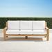 Calhoun Sofa with Cushions in Natural Teak - Glacier, Standard - Frontgate