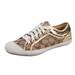 Coach Shoes | Coach Tan And Gold Sequin Sneakers. Good Condition. | Color: Gold/Tan | Size: 6