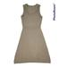 Athleta Dresses | Athleta Tan Cable Knit Sweater Dress Sleeveless Size Small S Cotton Cashmere | Color: Tan | Size: S