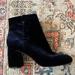 Nine West Shoes | Blue Velvet Nine West Boots | Color: Blue | Size: 10