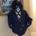 Carhartt Jackets & Coats | Carhartt Heavy Duty Denim, Jersey Lined Fabric, Zippered, Hooded Bomber Jacket | Color: Blue | Size: M Regular