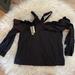 J. Crew Tops | J. Crew Off-The-Shoulder Top Black Sz 8 | Color: Black | Size: 8