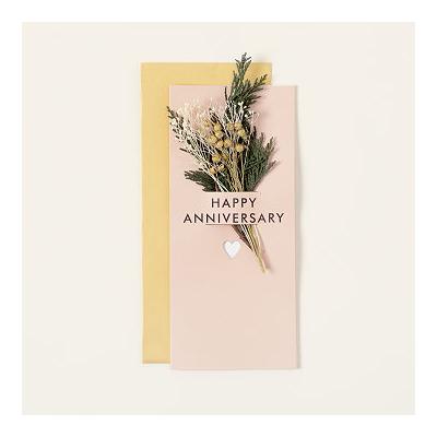 Dried Flower Anniversary Card