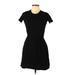 Old Navy Casual Dress - Mini: Black Solid Dresses - Women's Size X-Small