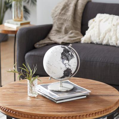 White Aluminum Metal Globe