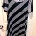 Lularoe Dresses | Lularoe Carly Dress Black And Gray Diagonal Stripes Small | Color: Black/Gray | Size: S