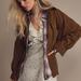 Free People Jackets & Coats | Free People Clyde Jacket Size Small | Color: Brown/Green | Size: S