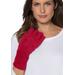 Plus Size Women's Fleece Gloves by Accessories For All in Classic Red