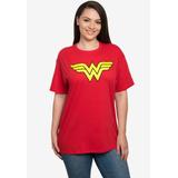 Plus Size Women's DC Comics Wonder Woman Short Sleeve Costume T-Shirt by DC Comics in Red (Size 4X (26-28))