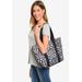 Plus Size Women's Disney Mickey Mouse Tote Minnie Icon Zippered Travel Handbag by Disney in Black