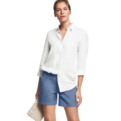 Plus Size Women's Stretch Chino Shorts by ellos in Pale Indigo (Size 34)