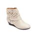 Plus Size Women's The Inez Bootie by Comfortview in Oyster Pearl (Size 9 M)