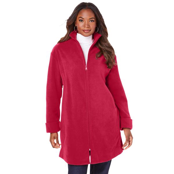 plus-size-womens-plush-fleece-driving-coat-by-roamans-in-classic-red--size-34-36--jacket/