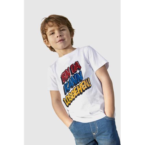 KIDSWORLD T-Shirt BIN DA... weiß Jungen Kidsworld