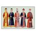 Buyenlarge 'Odd Fellows: Men in Simple Robes' Painting Print in Green/Red | 20 H x 30 W x 1.5 D in | Wayfair 0-587-07111-7C2842