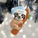 Personalization Mall Baby Sloth Hanging Figurine Ornament, Resin in Blue | 4 H x 3 W x 0.5 D in | Wayfair 32296