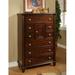 Lark Manor™ Alicen 8 Drawer 40" W Combo Dresser Wood in Brown/Red | 56 H x 40 W x 20 D in | Wayfair ALCT5495 29070862